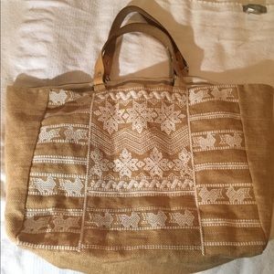 Star Mela Jute Embroidered Tote